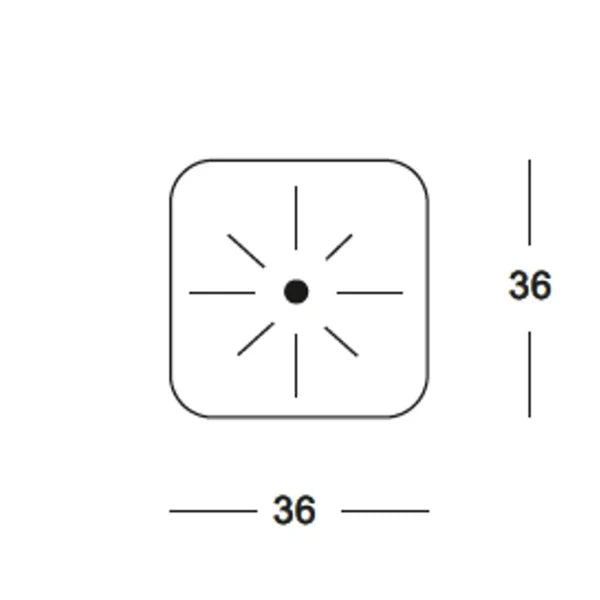 Pufas kvadratinis MAGNET